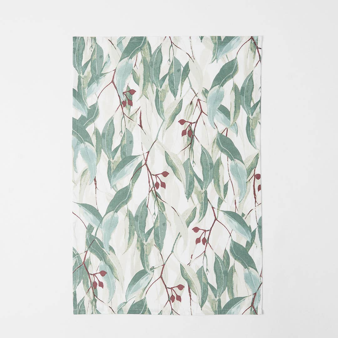 Flowering Gum Printed Tea Towel