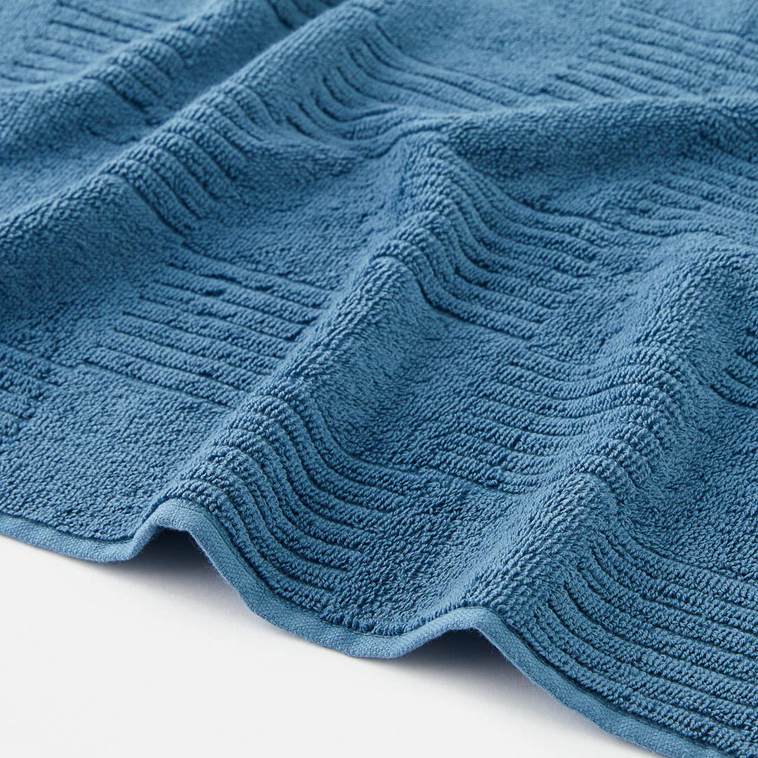 Marla Rib Towel - Blue