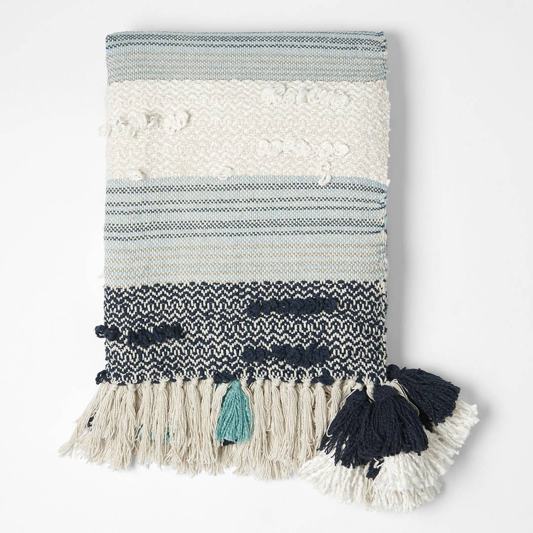 Lima Throw Blue - Aqua