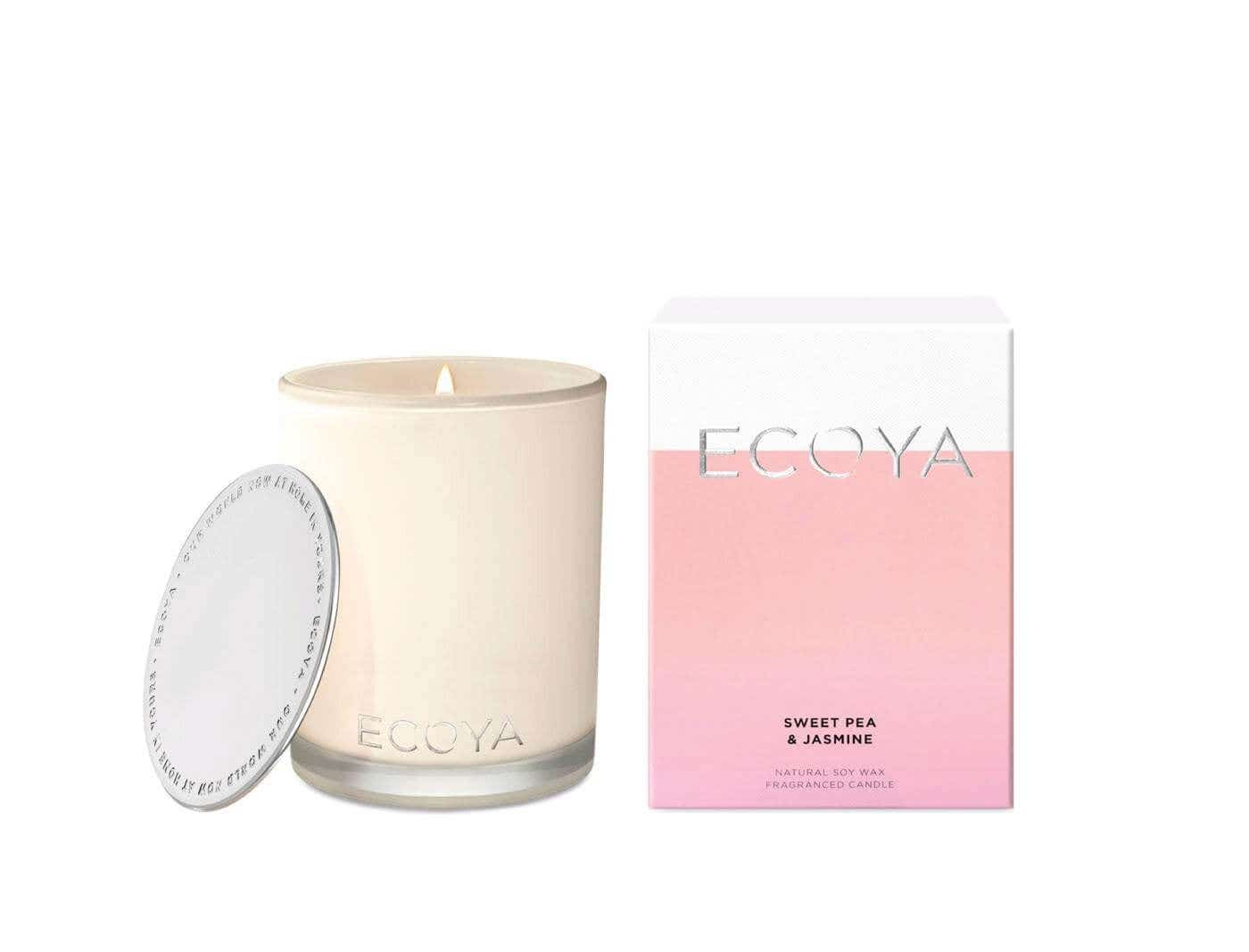 ECOYA Madison Jar Candle - Sweet Pea and Jasmine