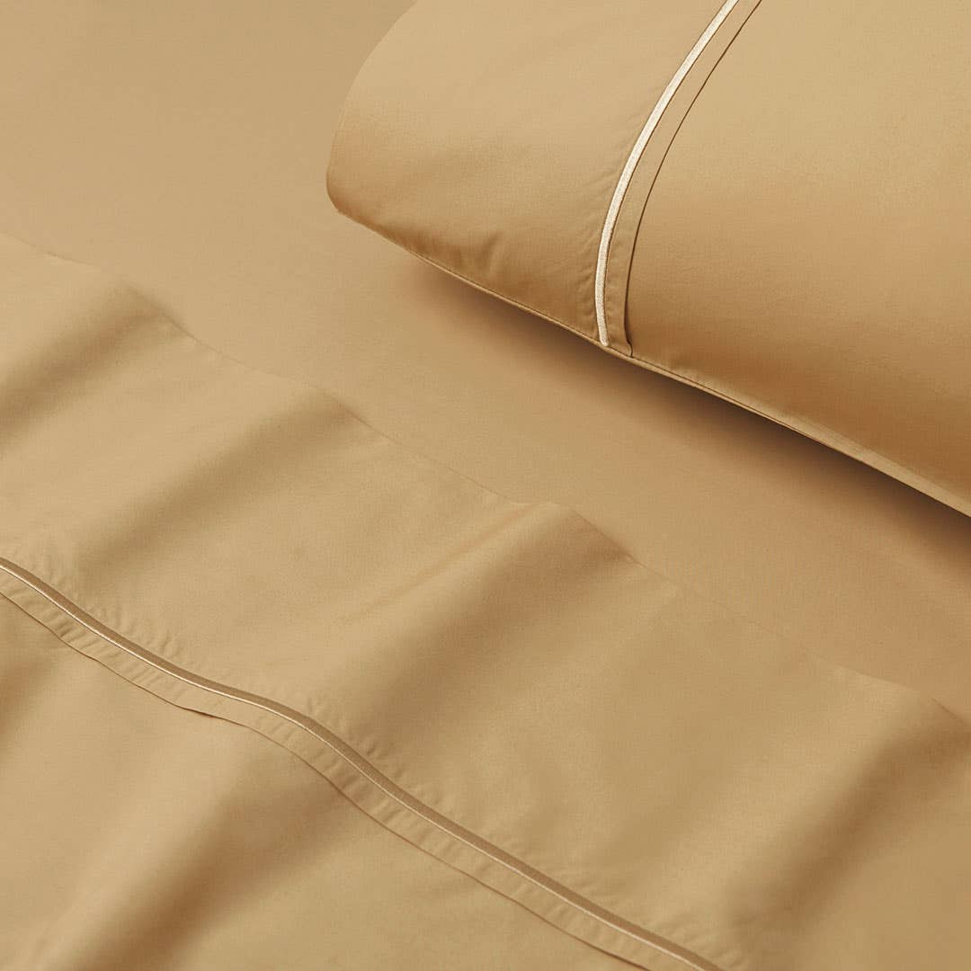 Sleeping Beauty 400 TC Egyptian Cotton Sheet Set - Mustard