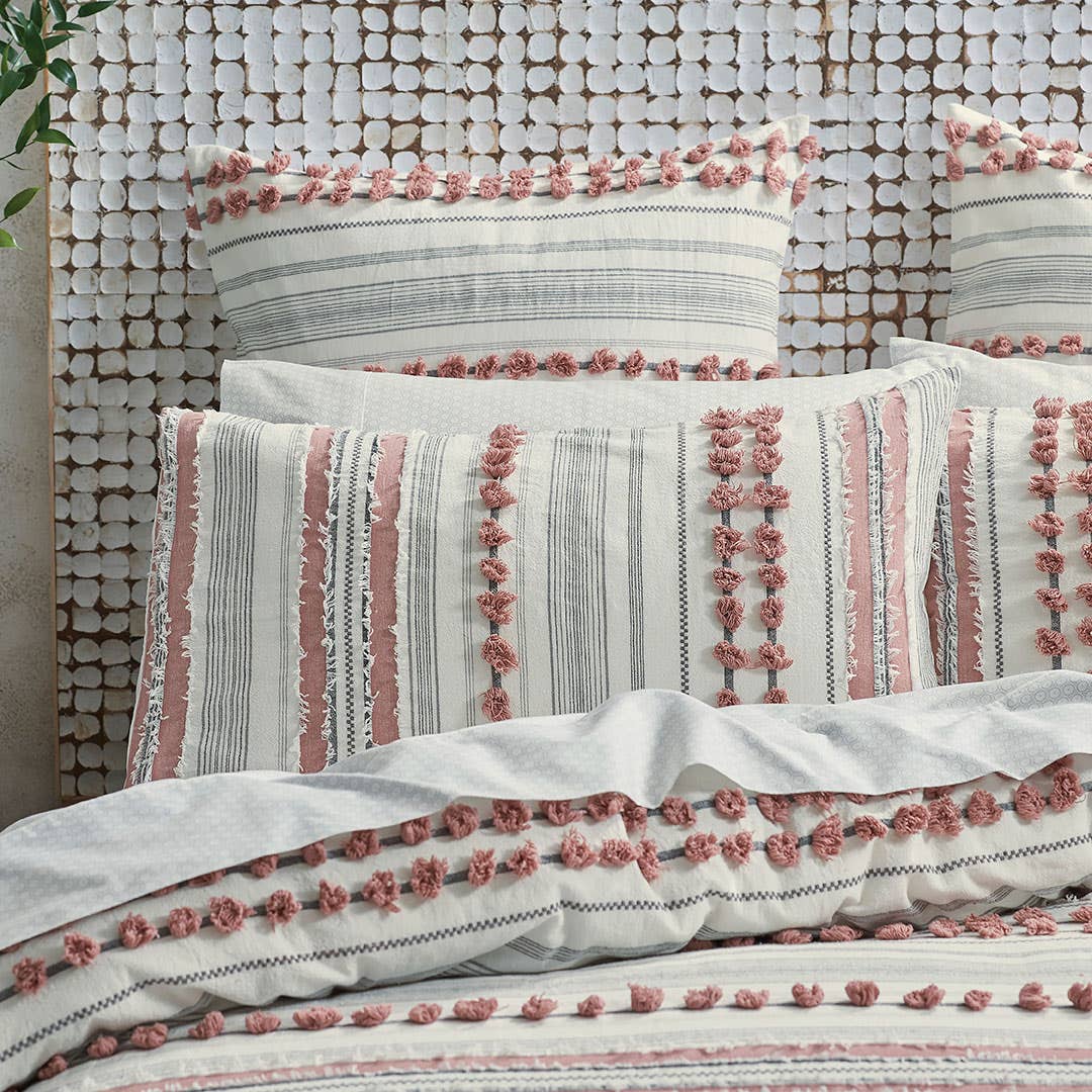 Chantico Quilt Cover - Rust Grey