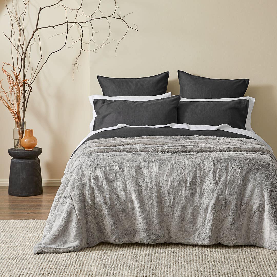 Arctic Faux Fur Coverlet