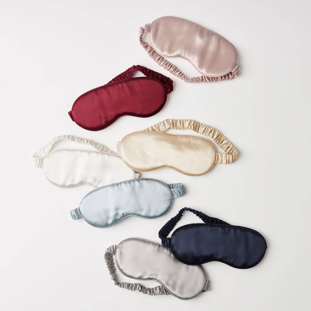 Silk Eye Mask - Silver