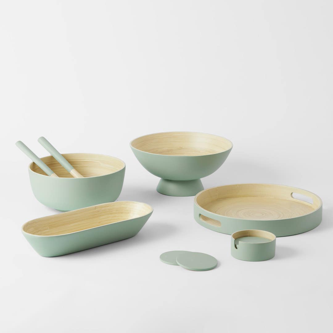 Bamboo Fruit Bowl - Sage