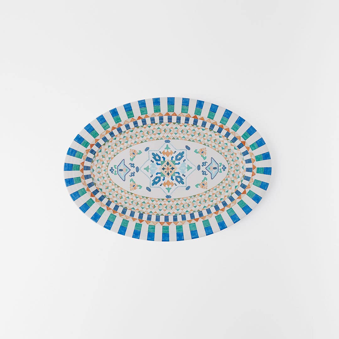 Kasbah Melamine Oval Platter