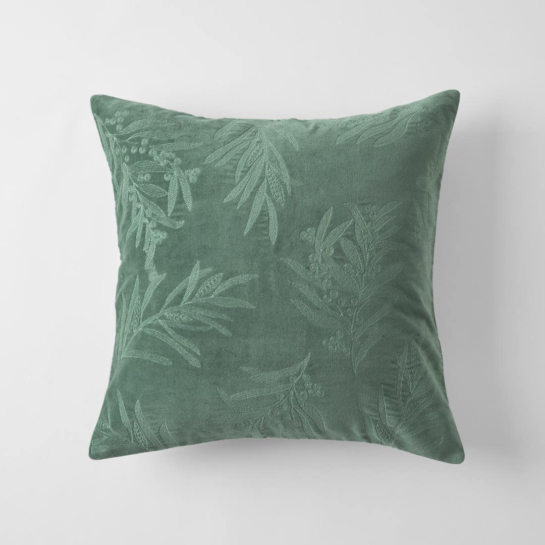 Wattle Velvet Cushion