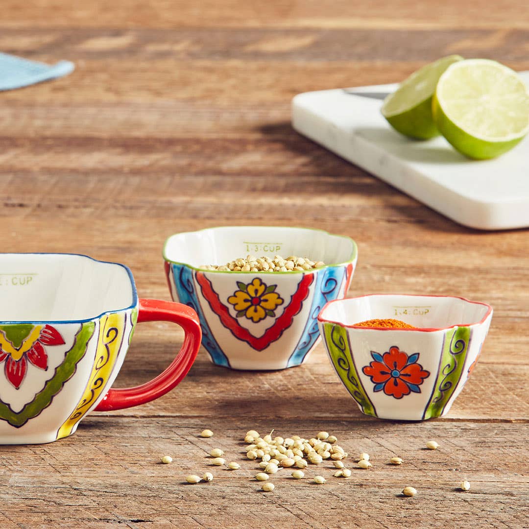 Florentino Square Measuring Cups Set Of 4 - Multi Colour