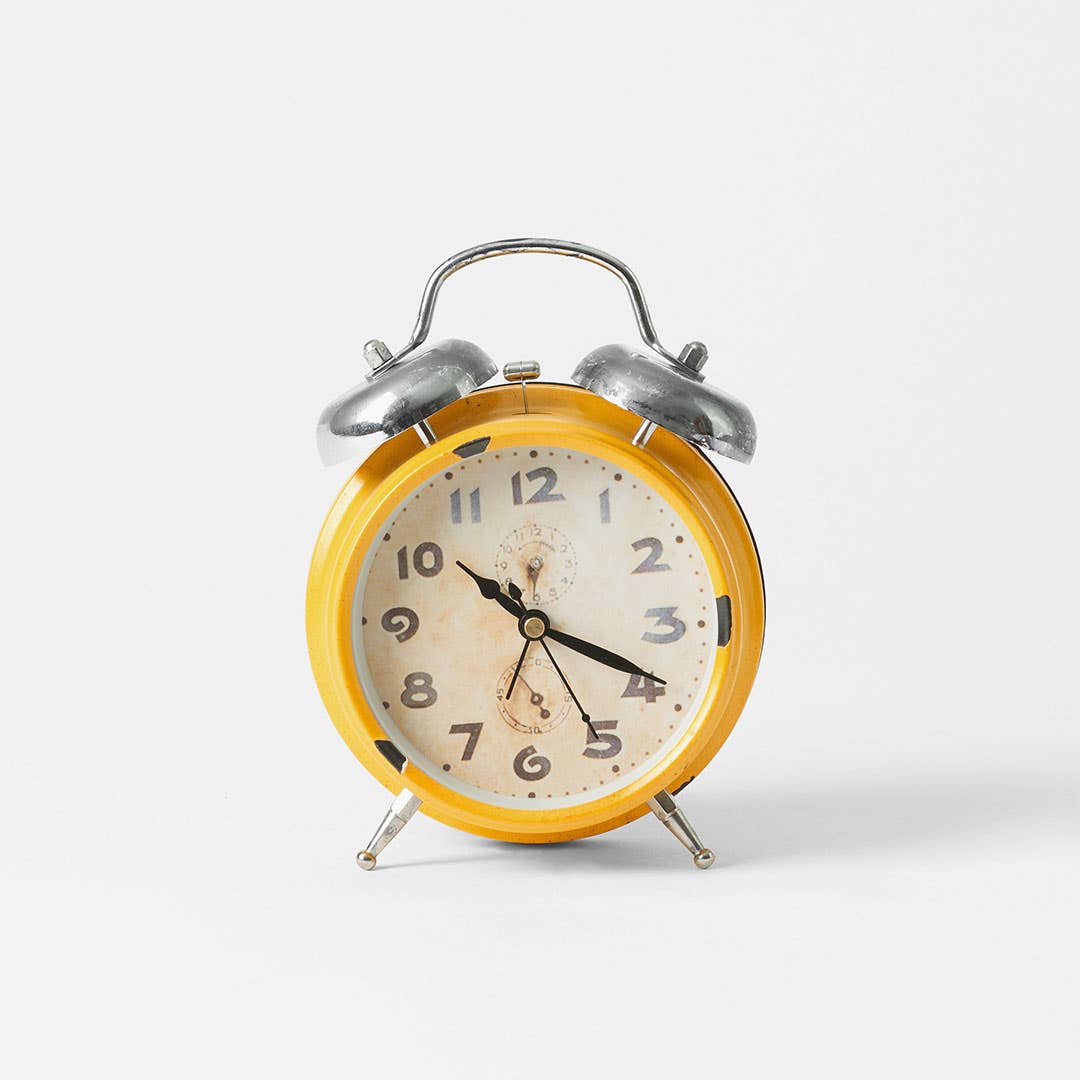 Vintage Alarm Clock - Yellow